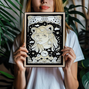 Poster Aries Bold et Dynamic - Astrology Art