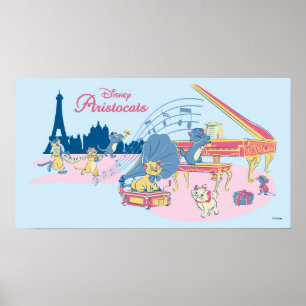 Poster Aristocats au piano