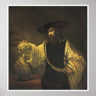 Poster Aristote contemplant le buste de Homer, 1653