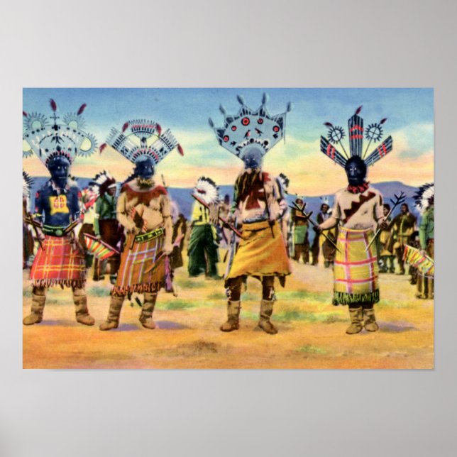Poster Arizona Apache Indiens Dance diabolique (Devant)