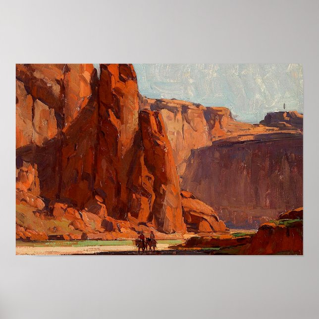 Poster Arizona Canyon par Edgar Payne (Devant)
