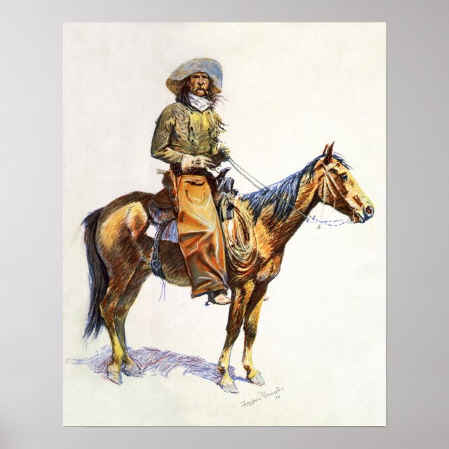 Poster Arizona Cowboy Remington (Devant)