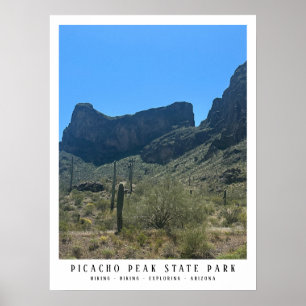 Poster Arizona Desert Picacho Peak State Park Imprimer