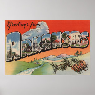 Poster Arkansas (Landscape Scene) - Large Letter