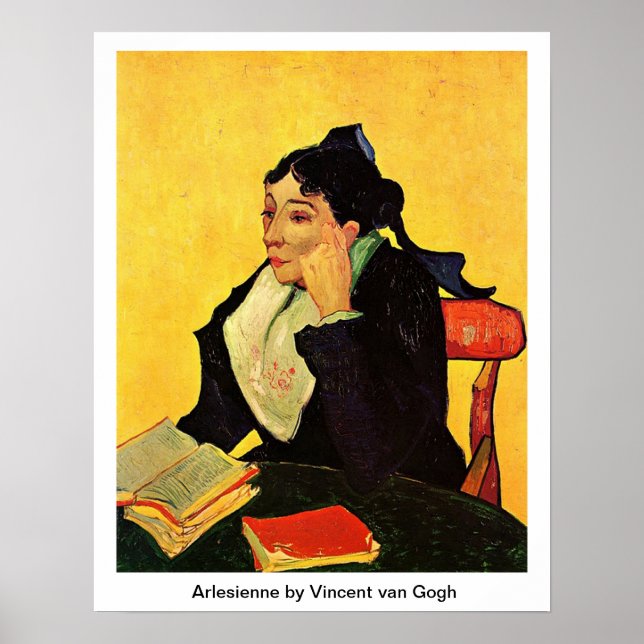 Poster Arlesienne par Vincent van Gogh (Devant)