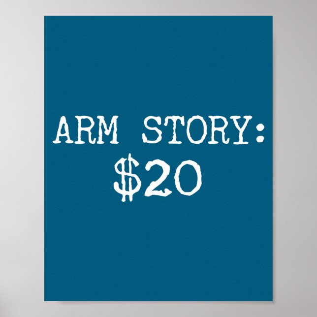 Poster Arm Amputee Funny Gift Humor Missing Limb Quote  (Devant)
