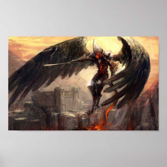 Poster Armageddon Angel sur l'affiche du champ de bataill (Devant)