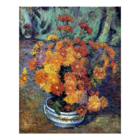 Armand Guillaumin - Vase de chrysanthèmes