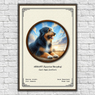 Poster Armant (Chien de Berger Égyptien) Série de Zoologi