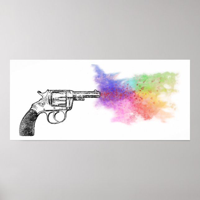 Poster arme de l'amour : arc-en-ciel : (Devant)