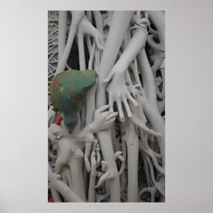 Poster Armé et dévasté avec le roi Rex le Lizard