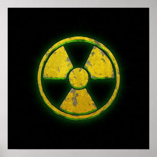 Poster Arme nucléaire jaune