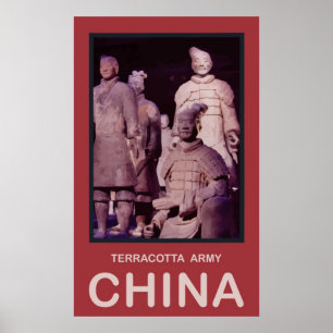 Poster Armée chinoise de terre cuite