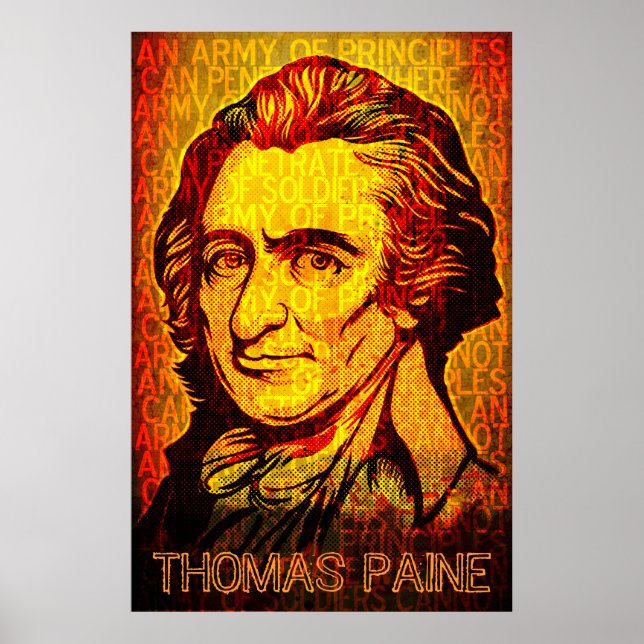Poster Armée de principes Thomas Paine Imprimer (Devant)