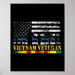 Poster Armée des États-Unis Vietnam Vétérinaire américain