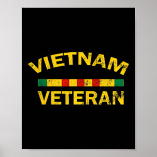 Poster Armée des États-Unis Vietnam Vétérinaire Vintage d