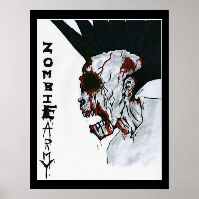 Poster Armée zombie (Devant)