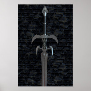 Poster Armes médiévales. épée ancienne