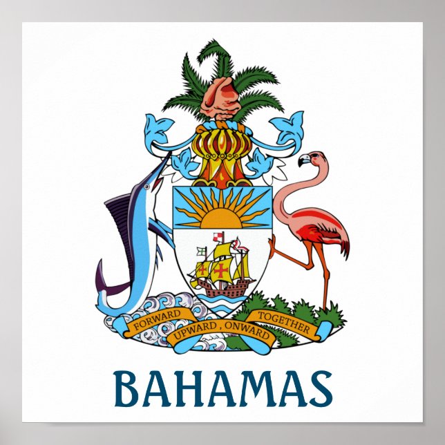 Poster Armoiries - Bahamas (Devant)