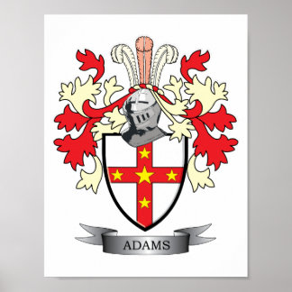 Poster Armoiries d'Adams
