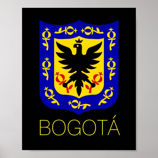 Poster Armoiries de Bogotá, la Colombie (Devant)