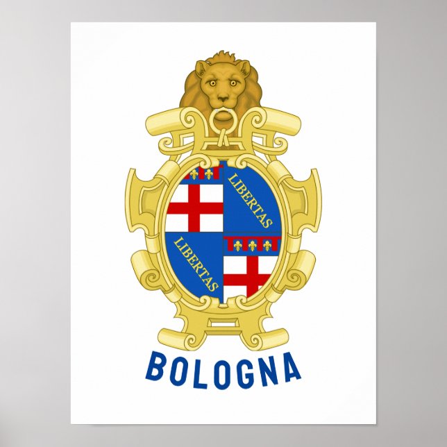 Poster Armoiries de Bologne - Italie (Devant)