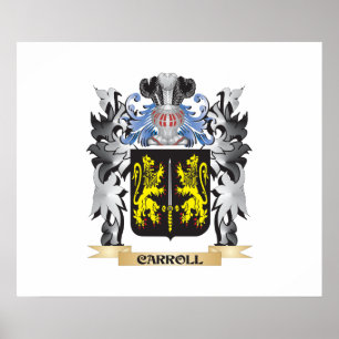 Poster Armoiries de Carroll - Armoiries de famille