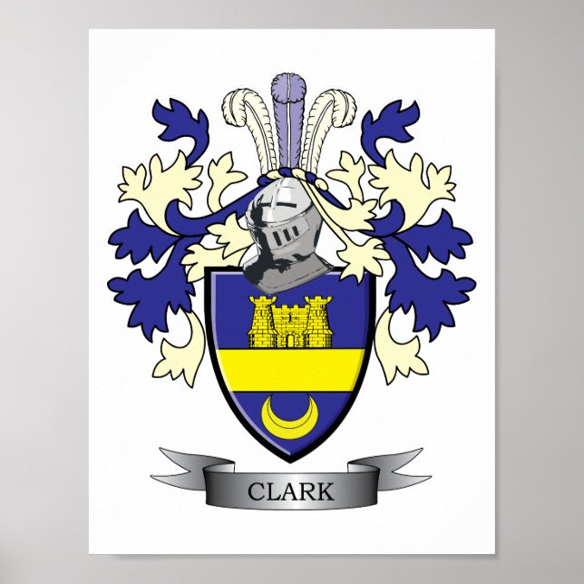 Poster Armoiries de Clark Family Crest (Devant)