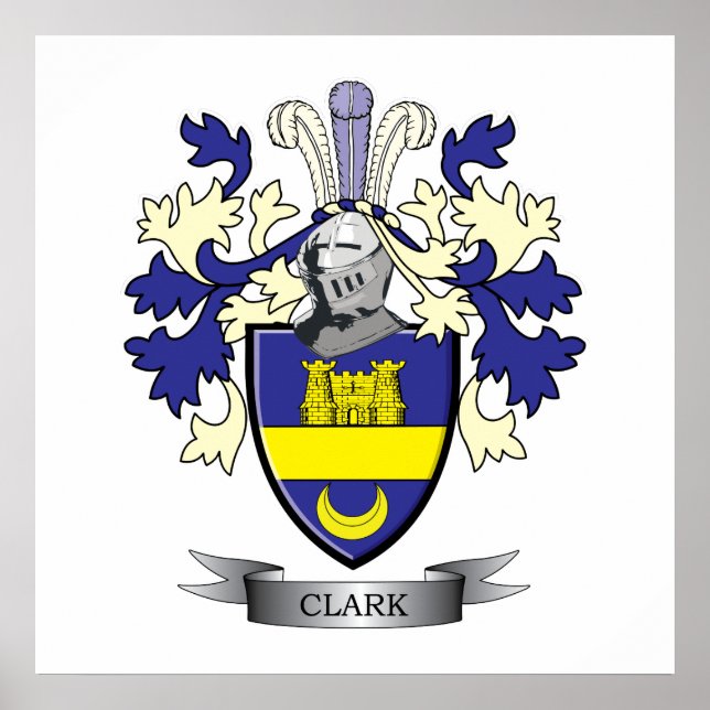 Poster Armoiries de Clark Family Crest (Devant)