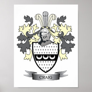 Poster Armoiries de Craig Family Crest
