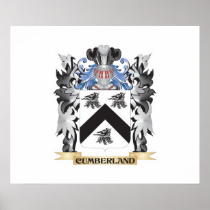 Poster Armoiries de Cumberland - Armoiries de la famille