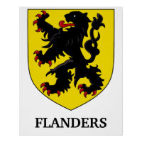 Armoiries de Flandre Lion Héraldique