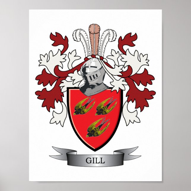 Poster Armoiries de Gill Family Crest (Devant)