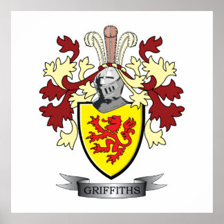 Poster Armoiries de Griffiths Family Crest