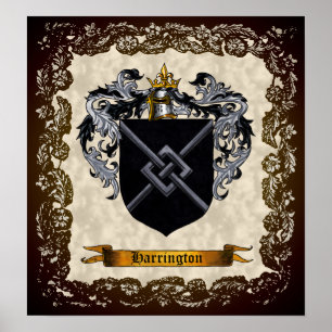 Poster Armoiries de Harrington