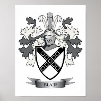Poster Armoiries de la famille Blair