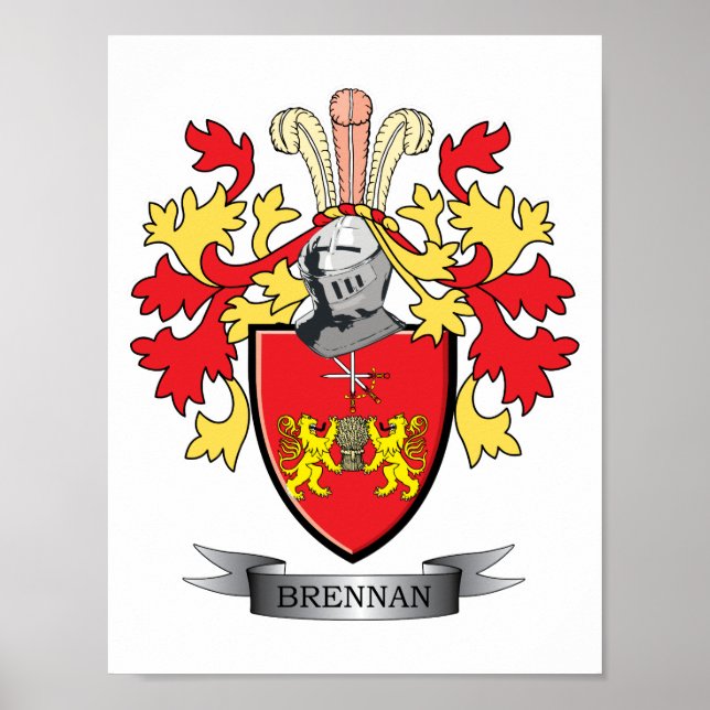 Poster Armoiries de la famille Brennan (Devant)