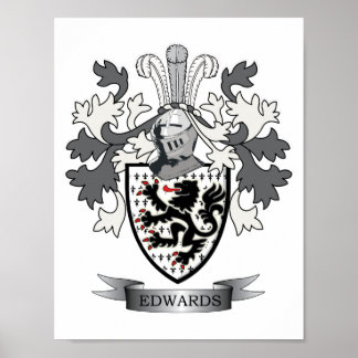 Poster Armoiries de la famille Edwards