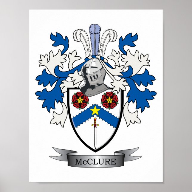 Poster Armoiries de la famille McClure Crest (Devant)