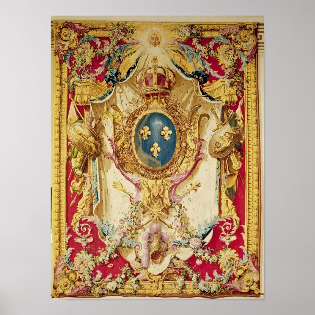 Poster Armoiries de la famille royale française (Devant)