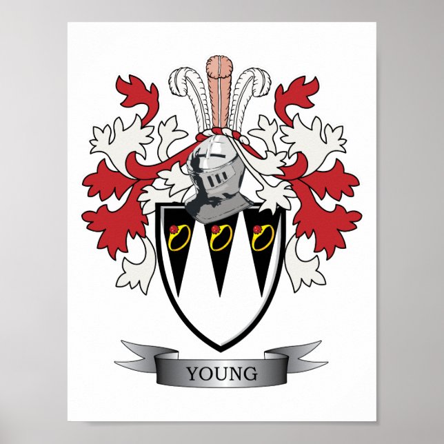 Poster Armoiries de la jeune famille Crest (Devant)