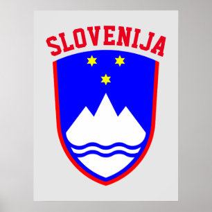 Poster Armoiries de la SLOVÉNIE