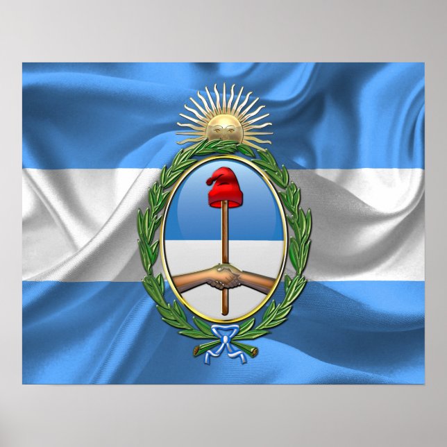 Poster Armoiries de l'Argentine (Devant)