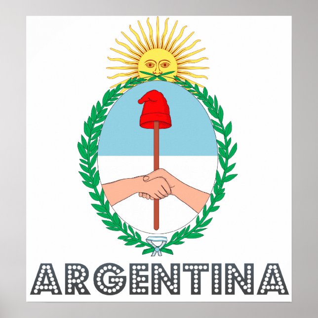 Poster Armoiries de l'Argentine (Devant)