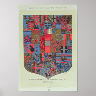 Poster Armoiries de l'Empire austro-hongrois
