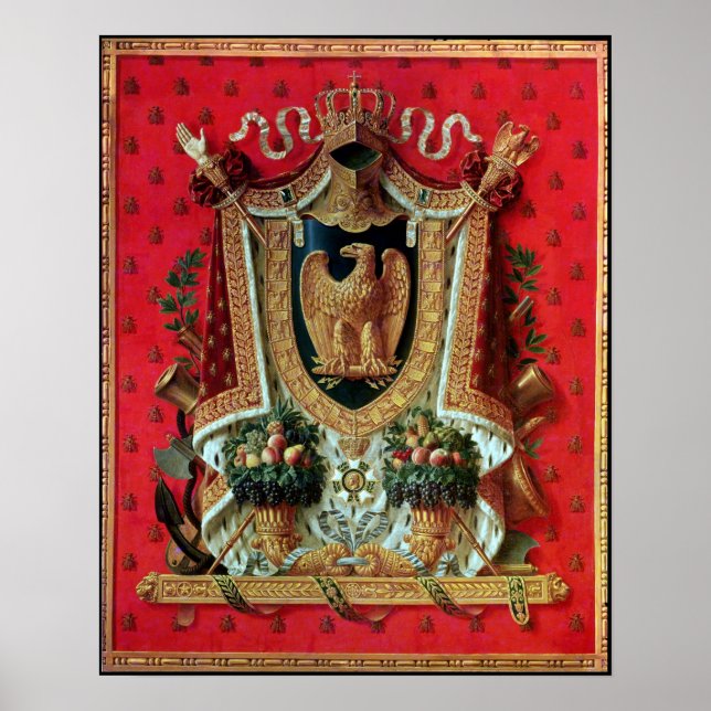 Poster Armoiries de l'Empire français (Devant)