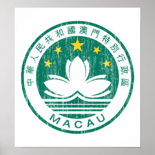 Poster Armoiries De Macao