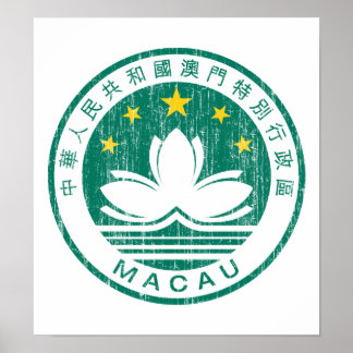 Poster Armoiries De Macao