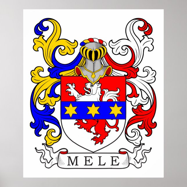 Poster Armoiries de Mele (italien) (Devant)