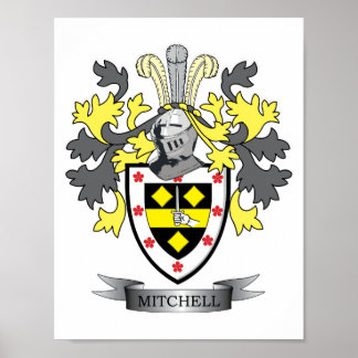 Poster Armoiries de Mitchell Family Crest